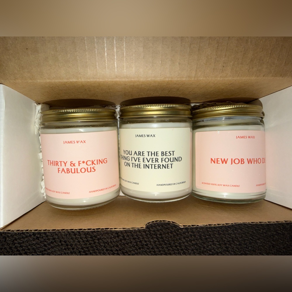 James Wax Scented Candles Set 3